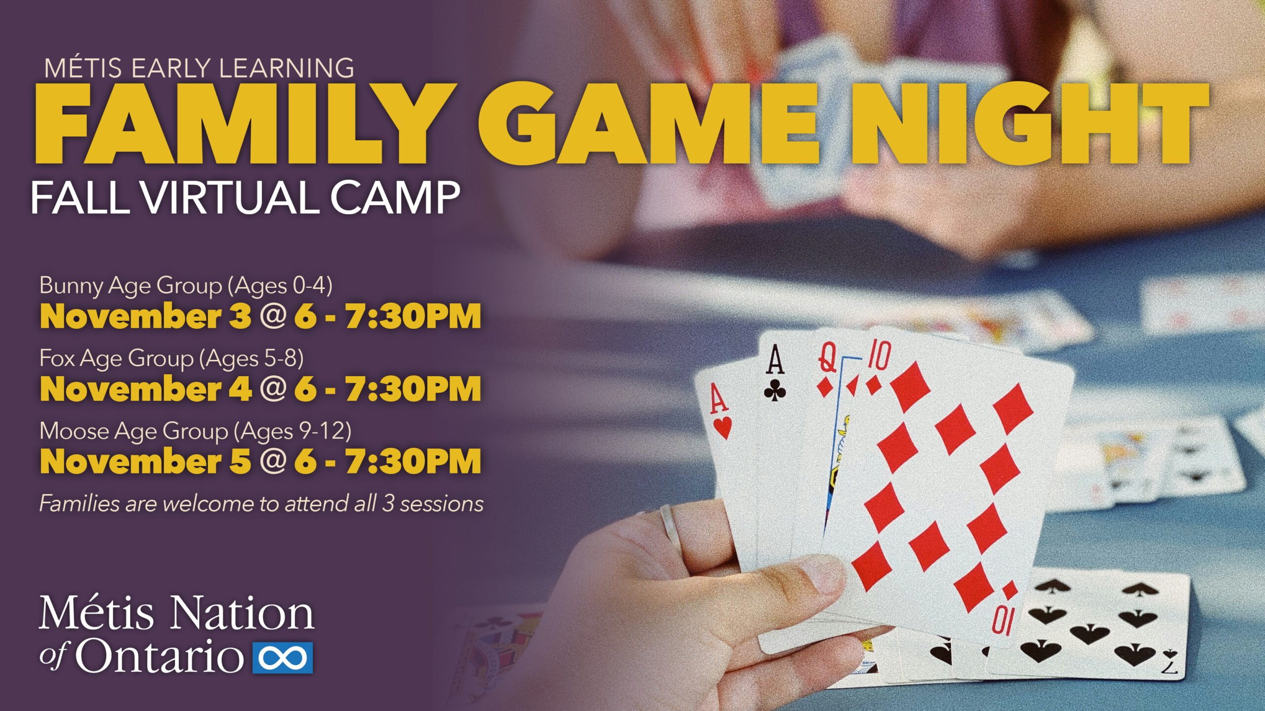 ELCC Fall Virtual Camp: Family Game Night