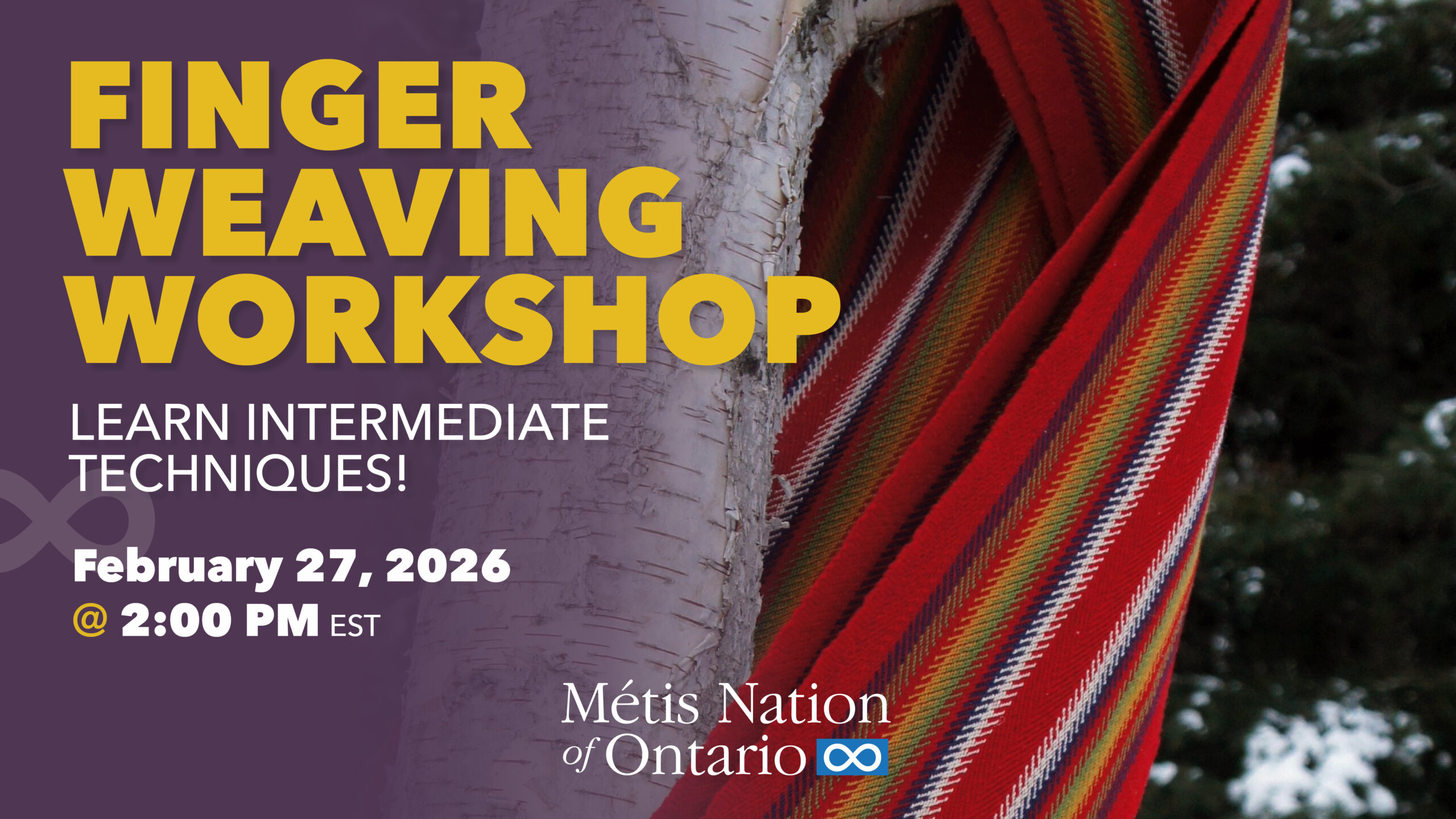 Finger Weaving Workshop (Advanced Techniques)