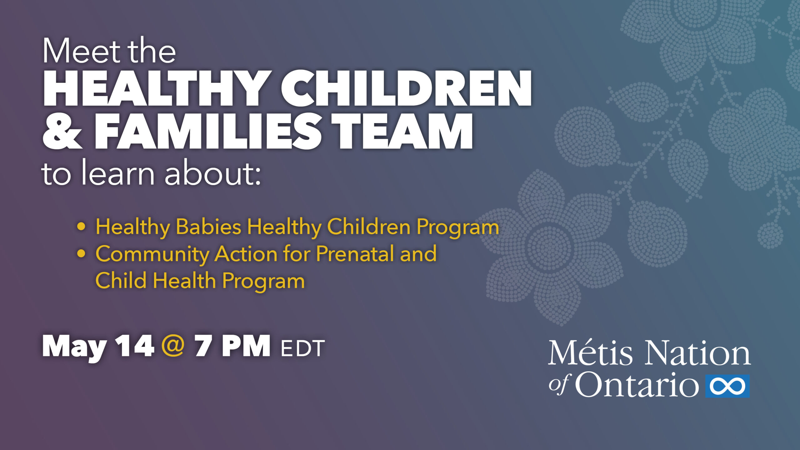 Meet the Healthy Children & Families Team (Info Session)