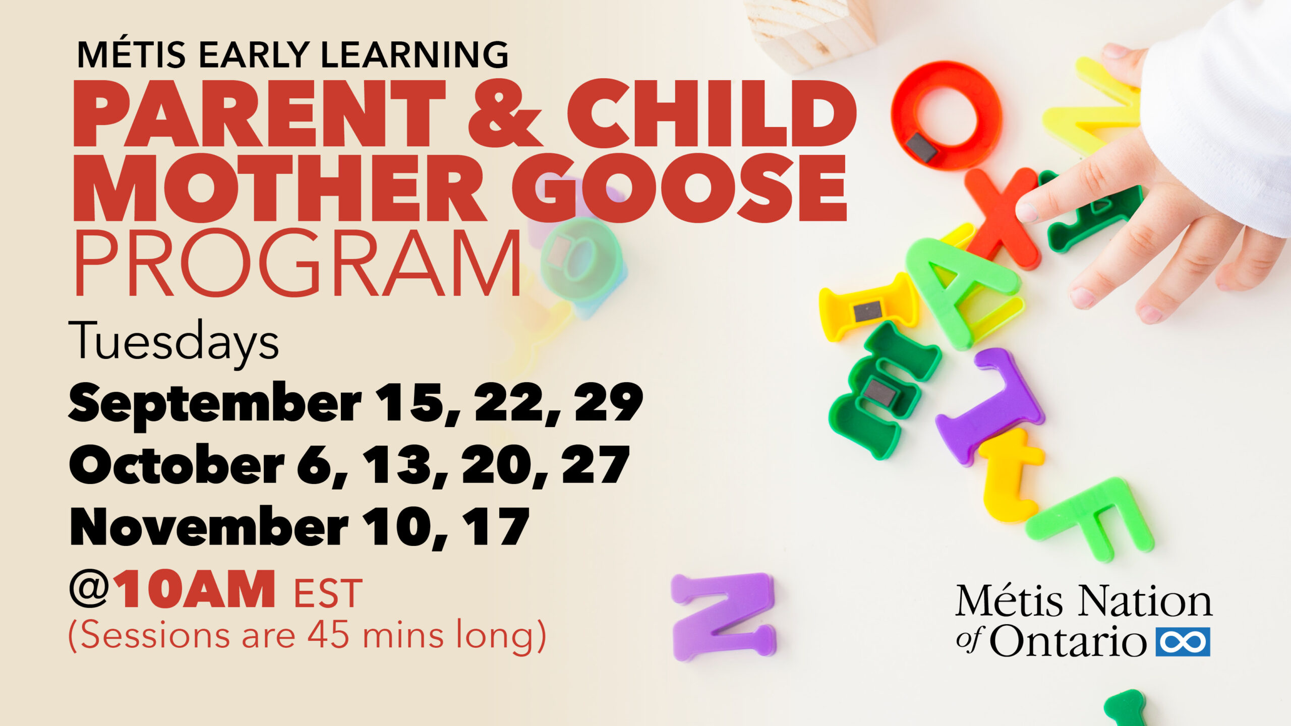 Early Learning Workshops: Parent & Child Mother Goose Program