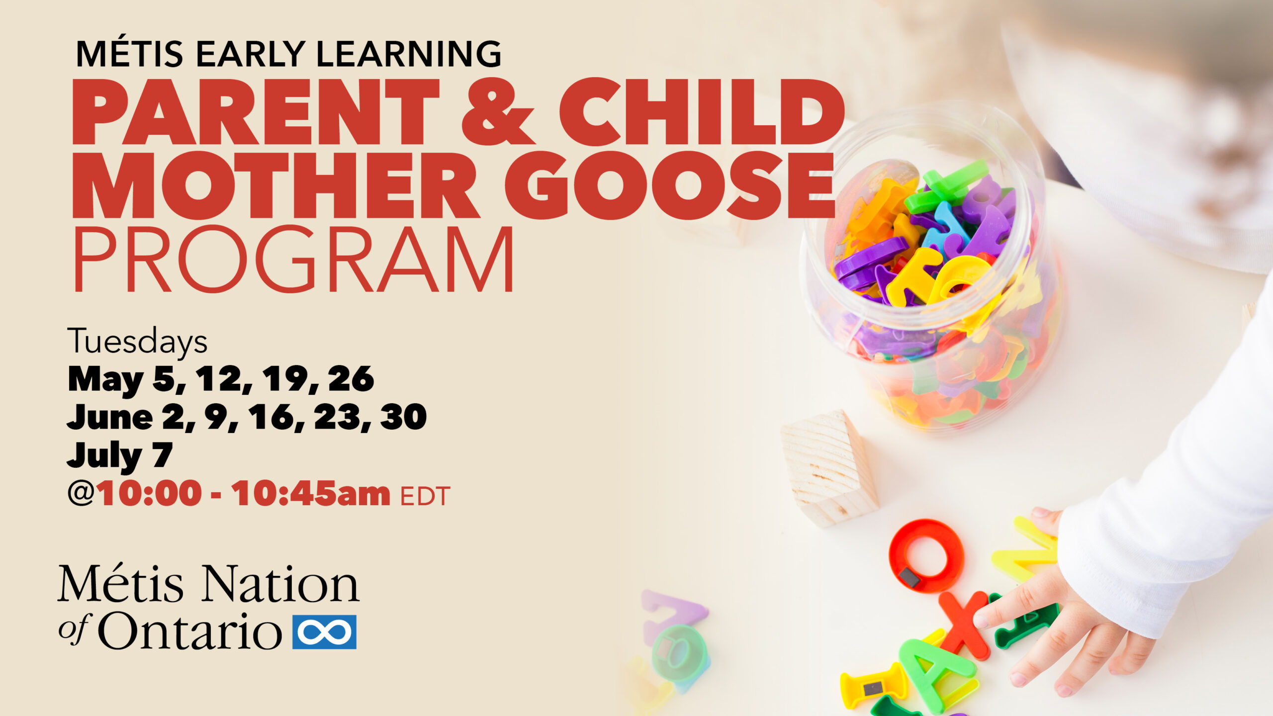 Early Learning Workshops: Parent & Child Mother Goose Program