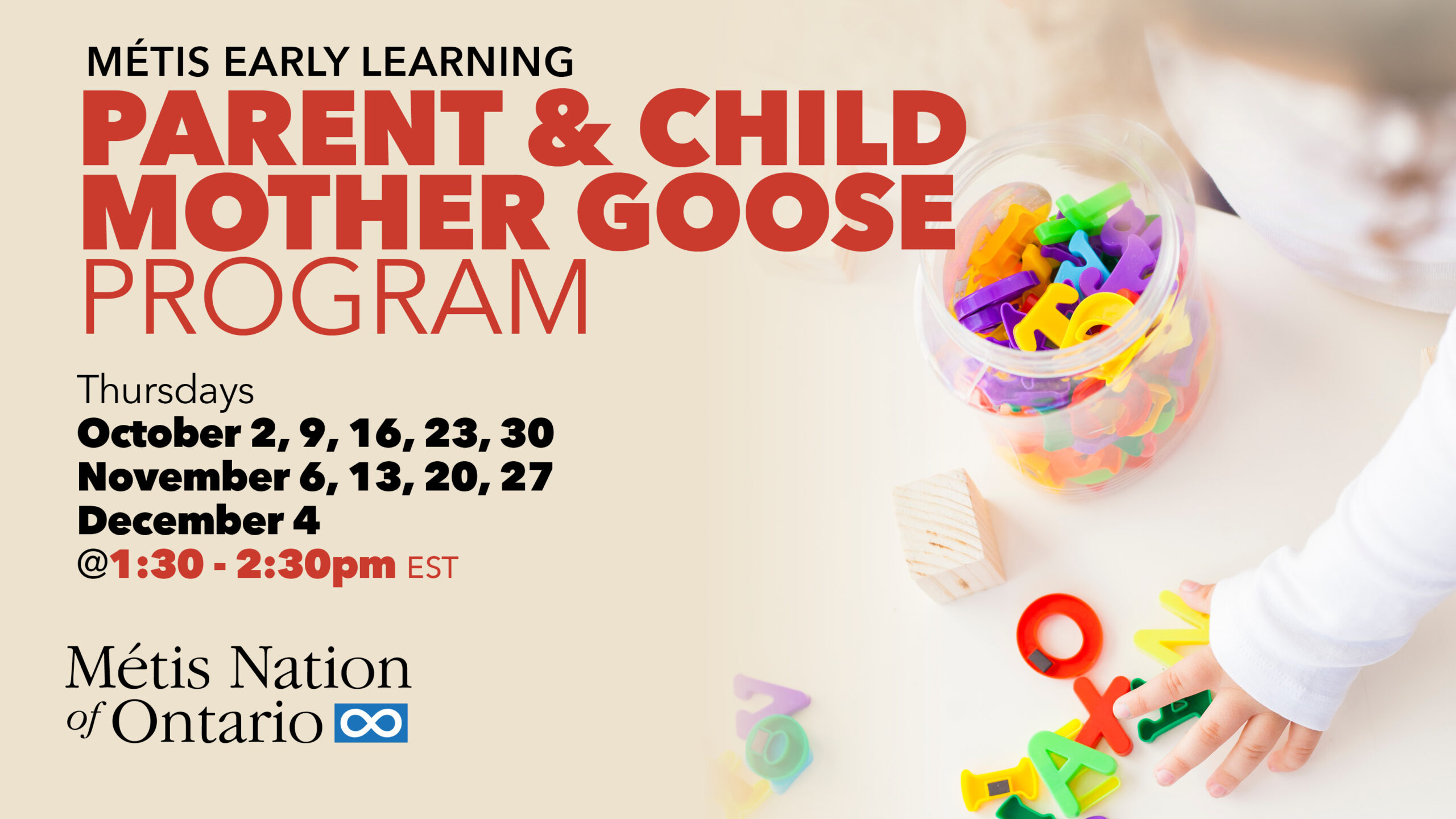 Early Learning Workshops: Parent & Child Mother Goose Program