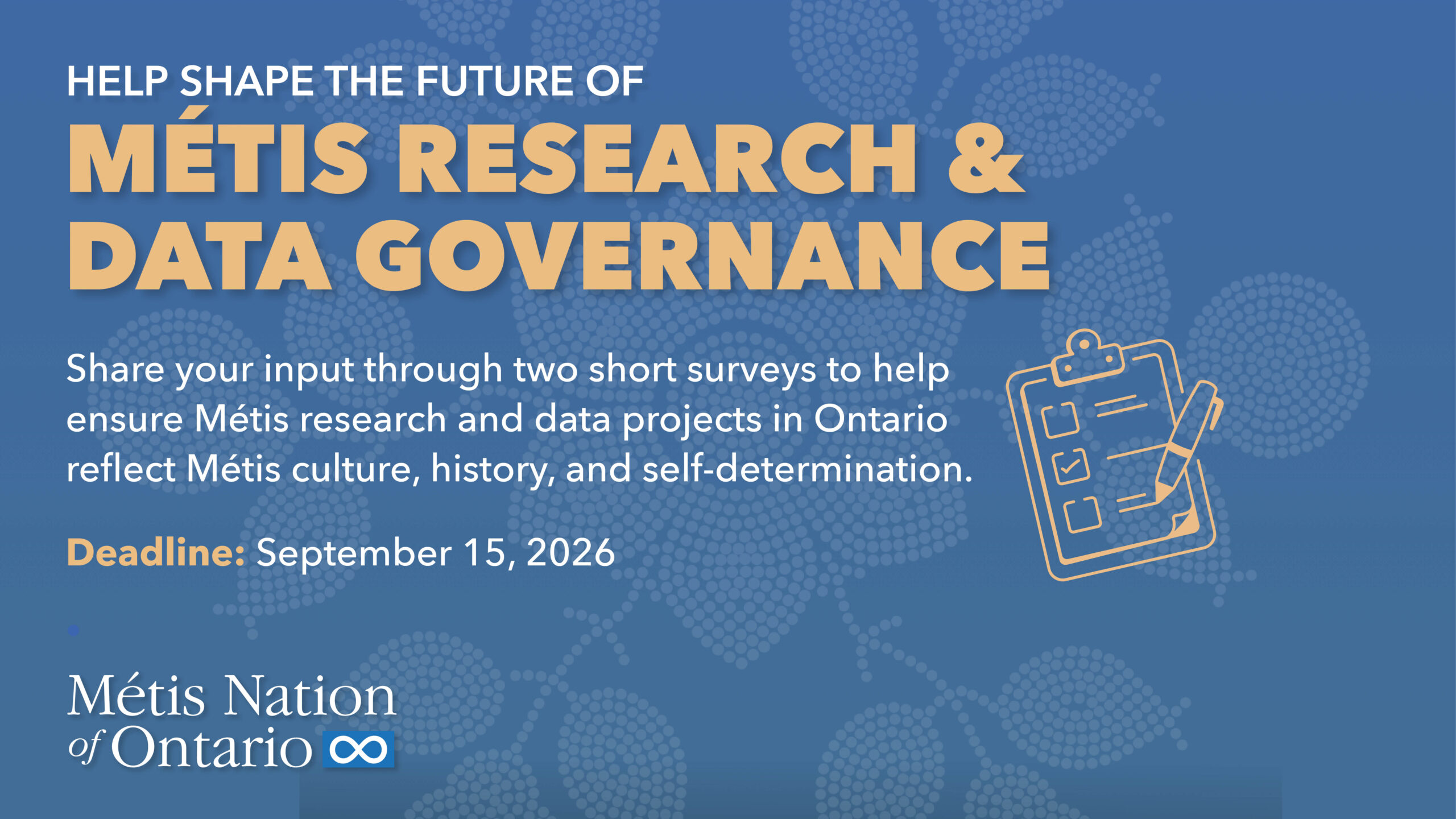 Help shape the future of Métis ethical research and data governance!