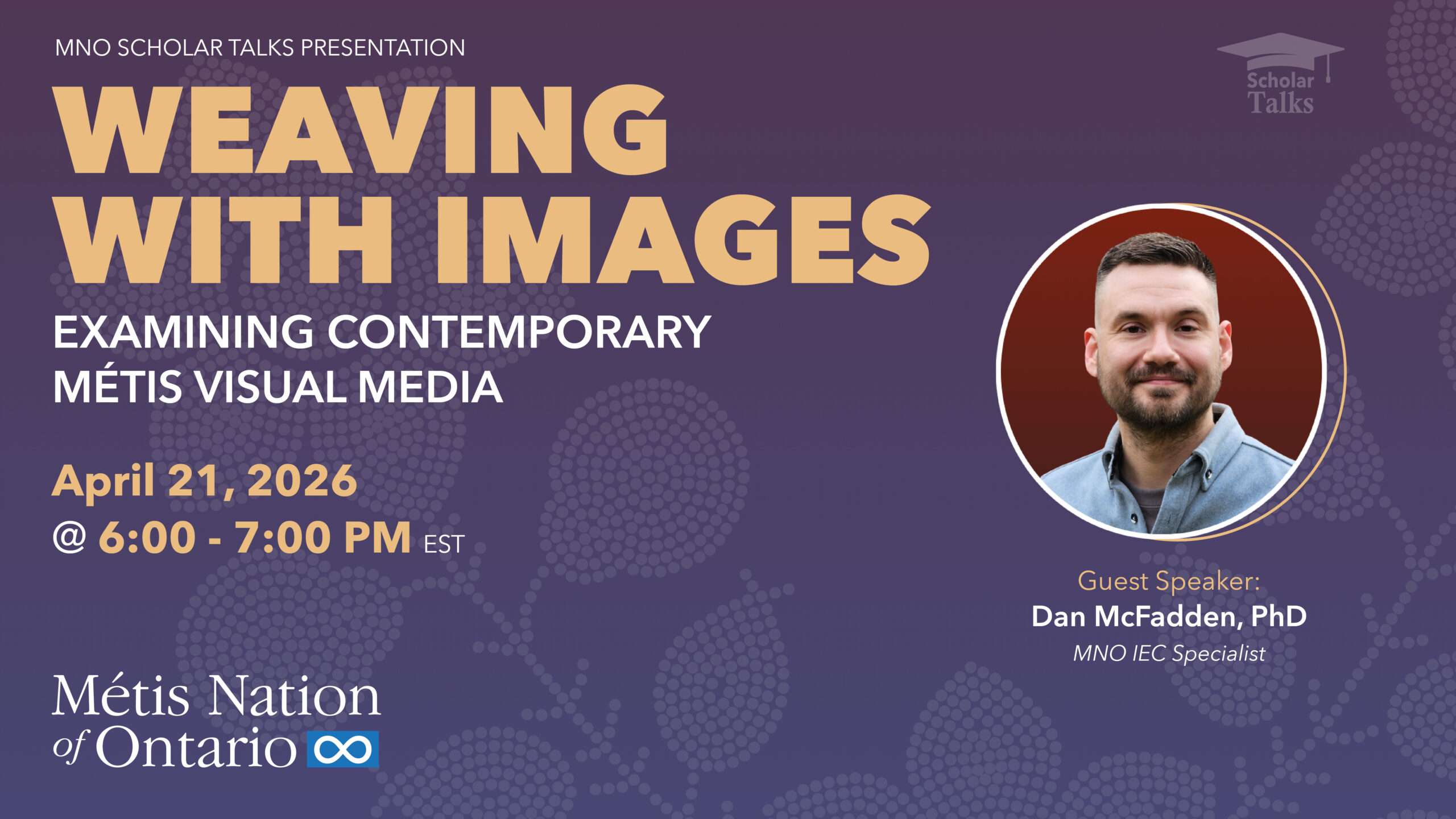 Scholar Talks: Weaving with Images (with Dr. Dan McFadden)