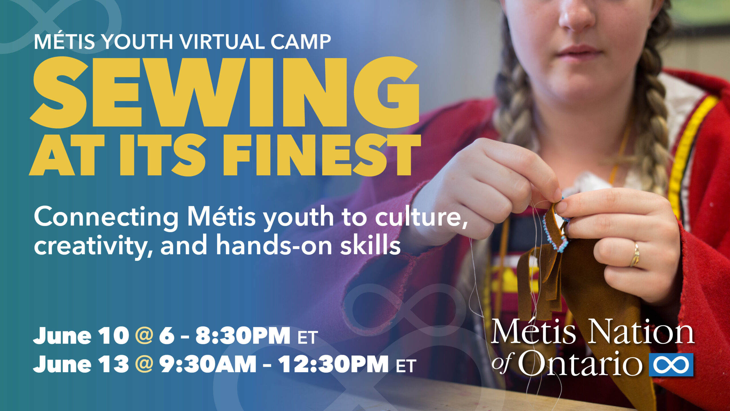 Métis Youth Virtual Camp: Sewing At Its Finest