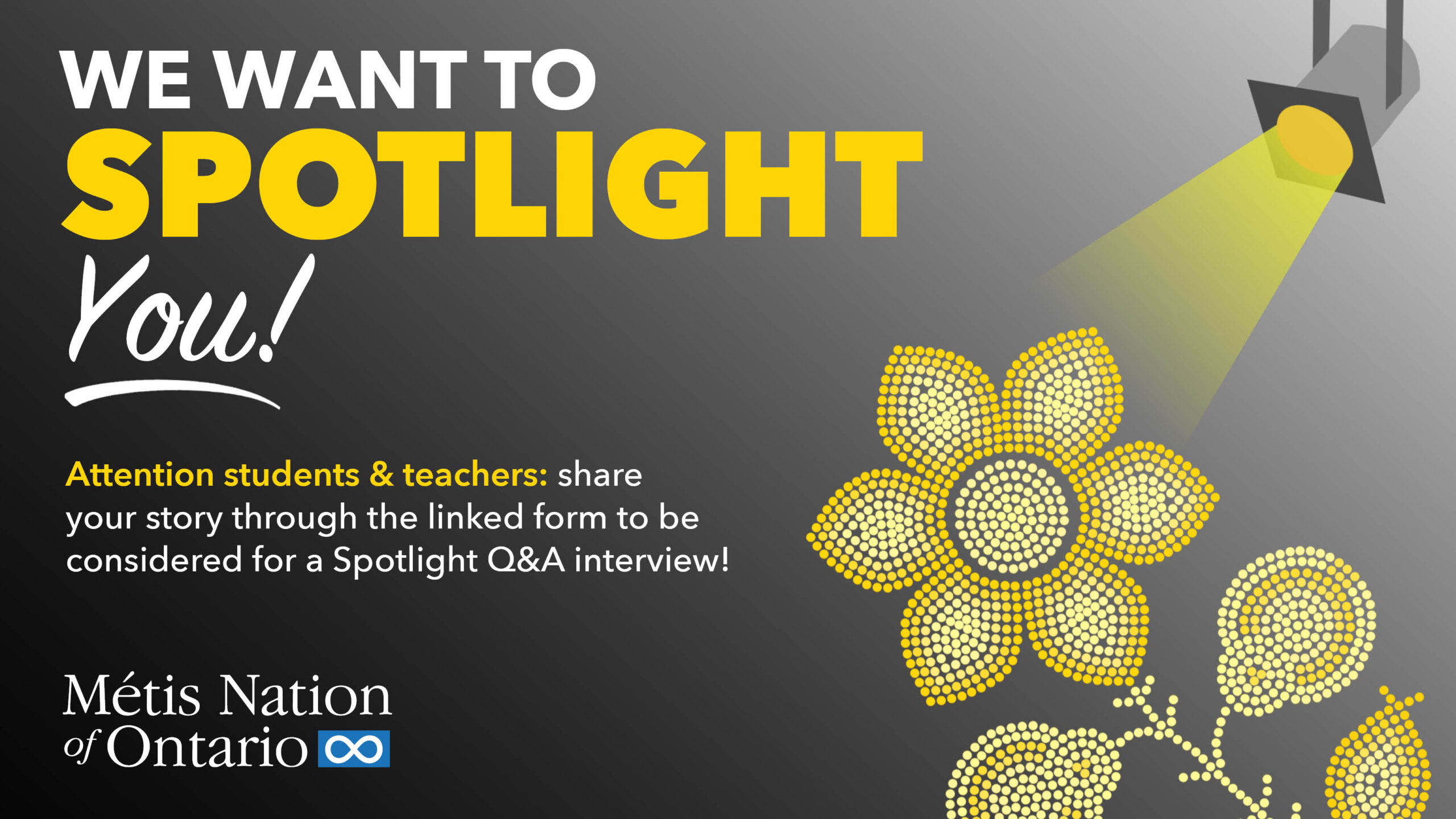 We want to Spotlight you!